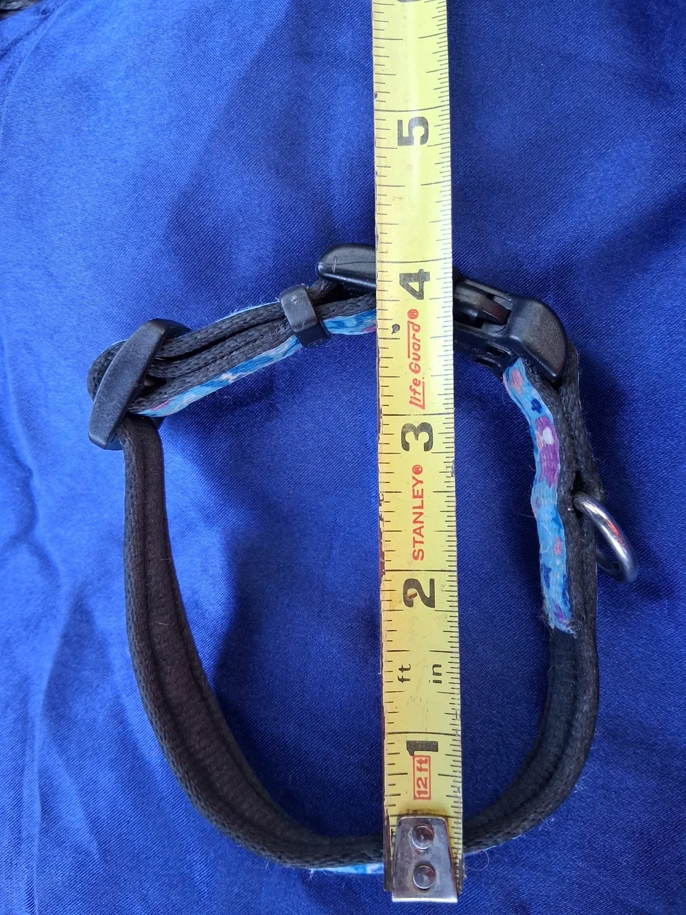 Coastal Unisex Small Blue Mermaid Patterned Dog Collar